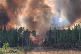  Alaska Wildfire picture from Clear, Alaska